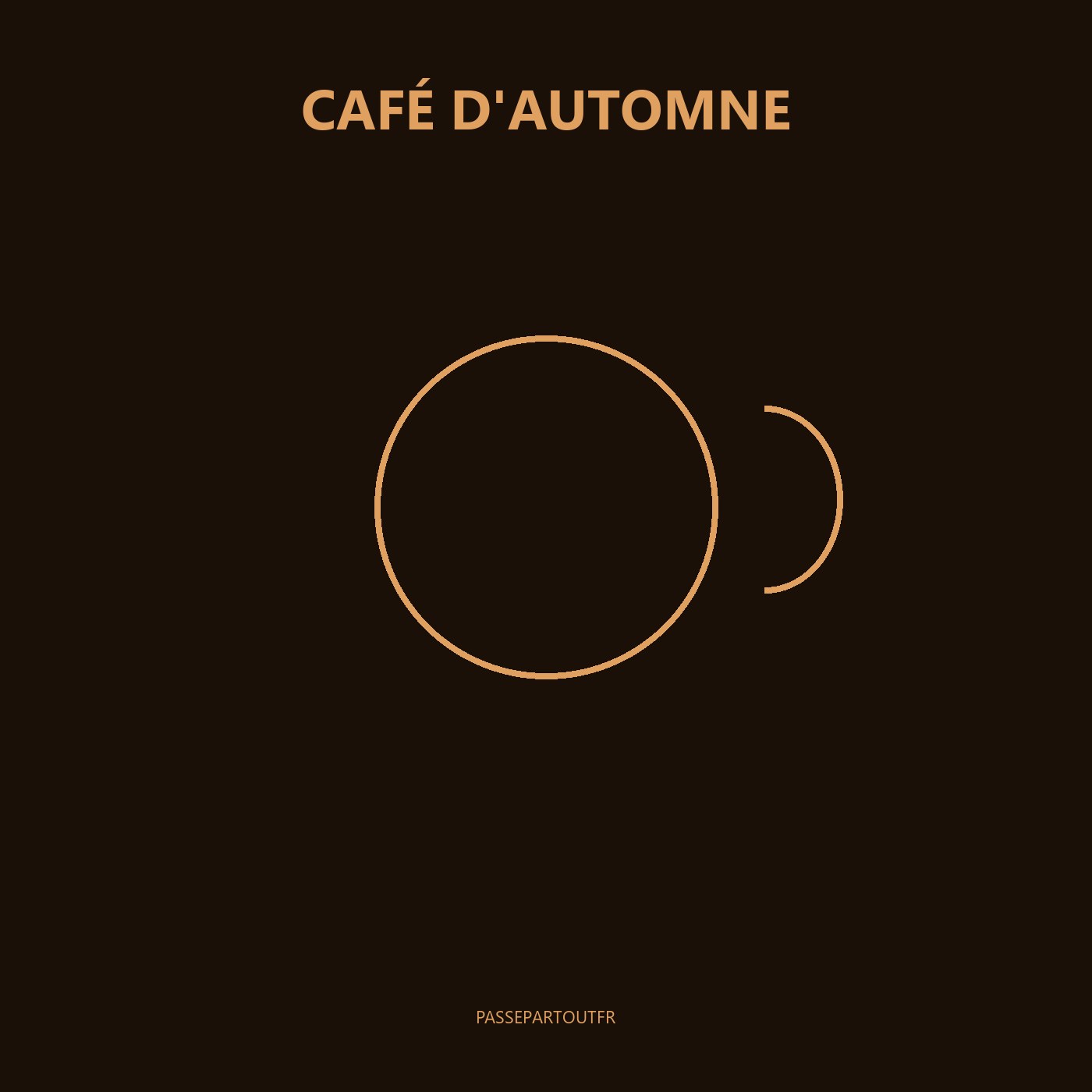 Pochette de Café d'automne